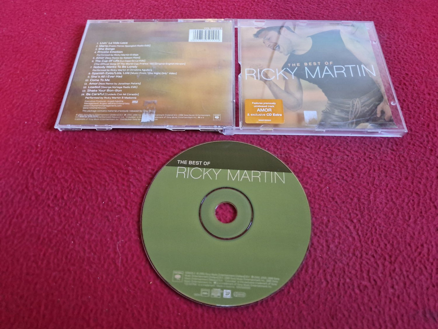 RICKY MARTIN THE BEST OF CD
