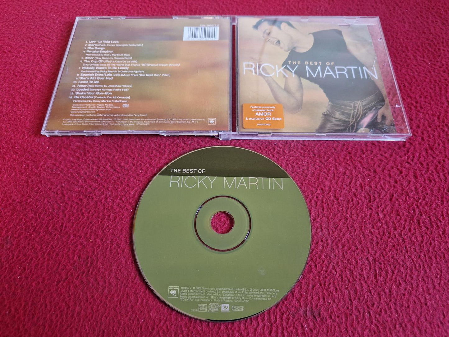 RICKY MARTIN THE BEST OF CD