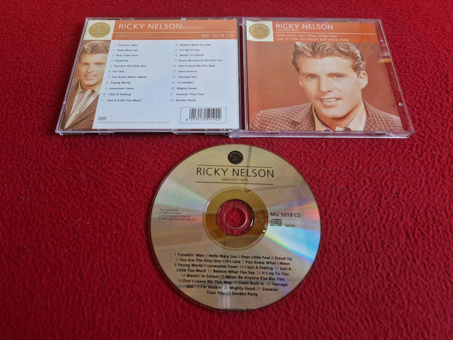 RICKY NELSON GREATEST HITS CD