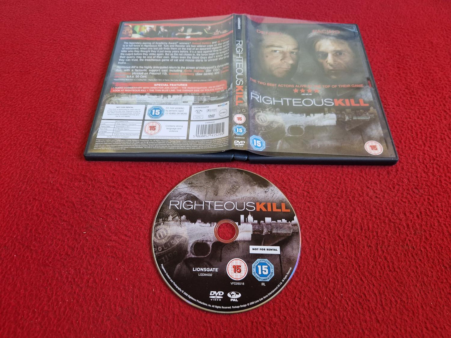 RIGHTEOUS KILL DVD