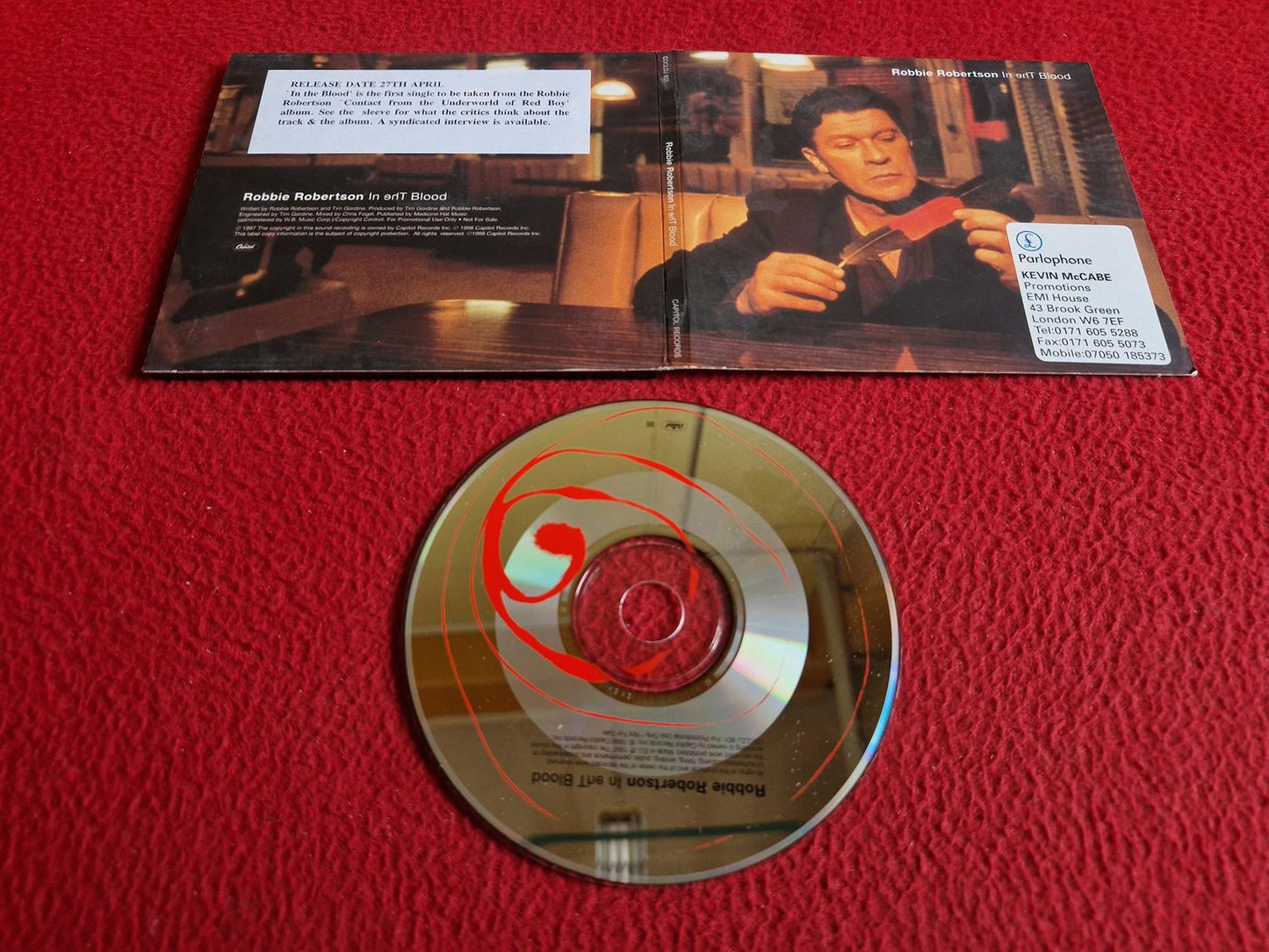 ROBBIE ROBERTSON IN THE BLOOD CD