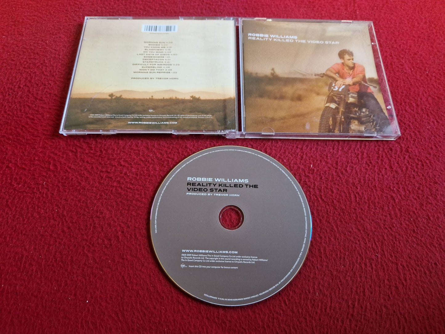 ROBBIE WILLIAMS REALITY KILLED THE VIDEO STAR CD