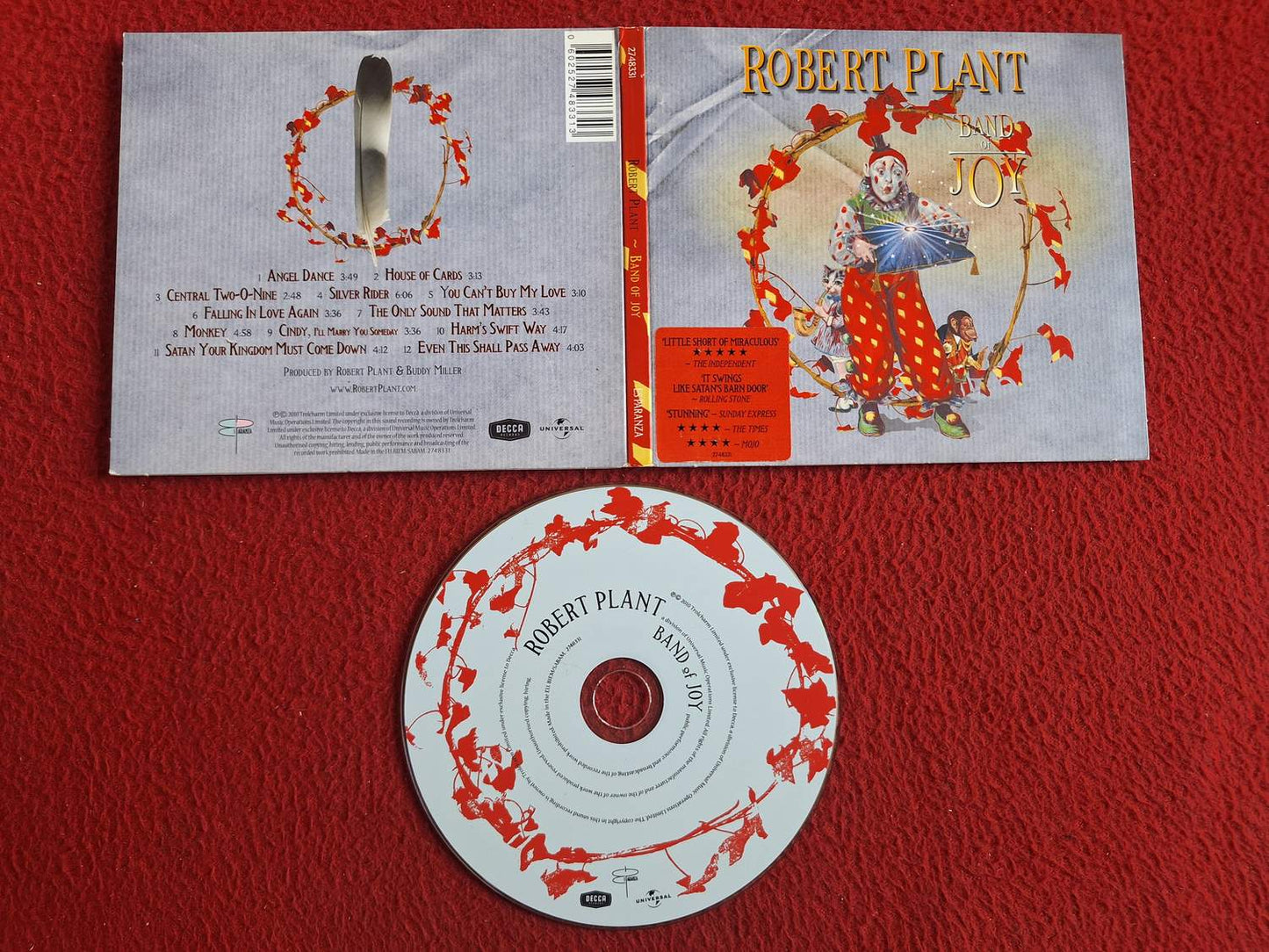 ROBERT PLANT BAND OF JOY CD