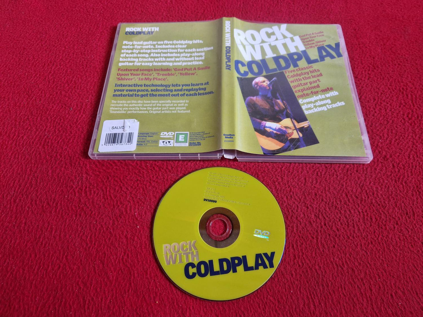 ROCK WITH COLDPLAY - FIVE CLASSIC HITS EXPLAINED NOTE-FOR-NOTE DVD