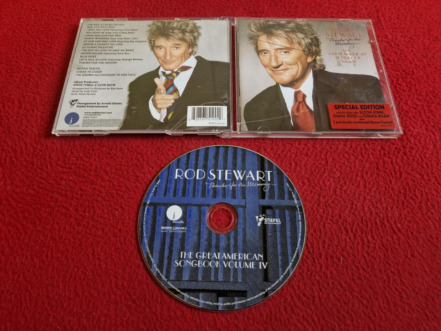 ROD STEWART THANKS FOR THE MEMORY GREAT AMERICAN SONGBOOK VOLUME IV CD