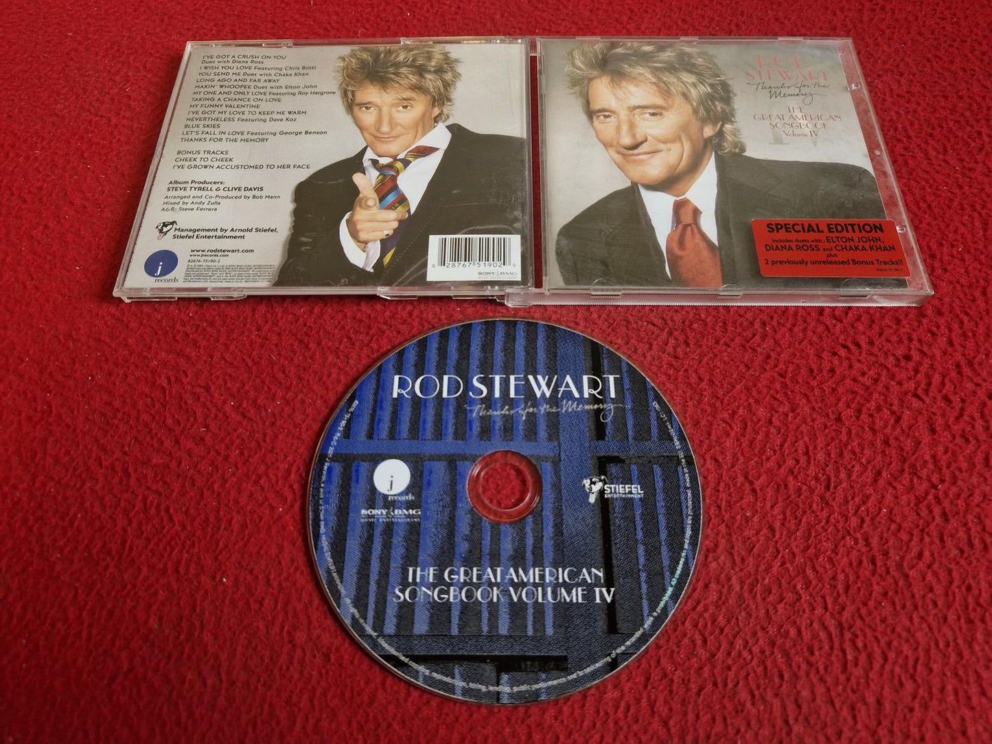 ROD STEWART THANKS FOR THE MEMORY THE GREAT AMERICAN SONGBOOK VOL IV CD