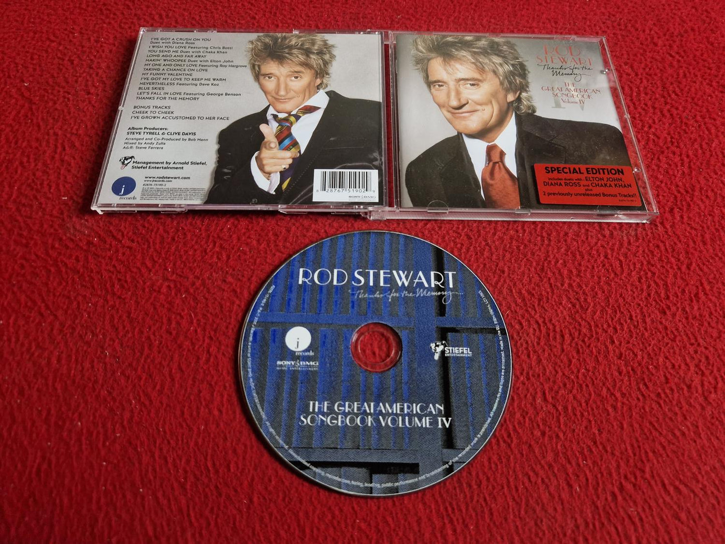ROD STEWART THANKS FOR THE MEMORY... THE GREAT AMERICAN SONGBOOK VOLUME IV CD