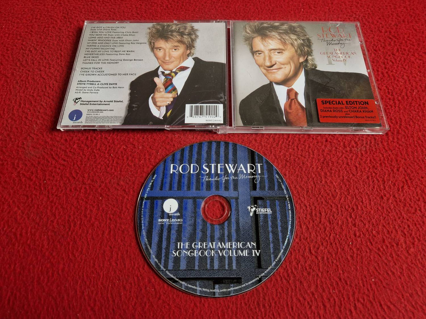 ROD STEWART THANKS FOR THE MEMORY... THE GREAT AMERICAN SONGBOOK VOLUME IV CD