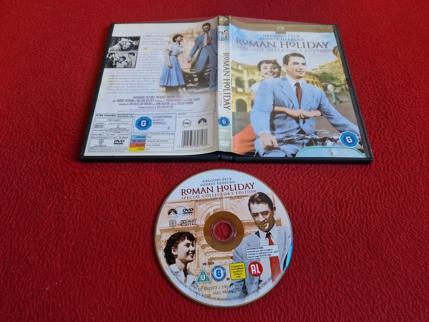 ROMAN HOLIDAY SPECIAL COLLECTOR'S EDITION DVD