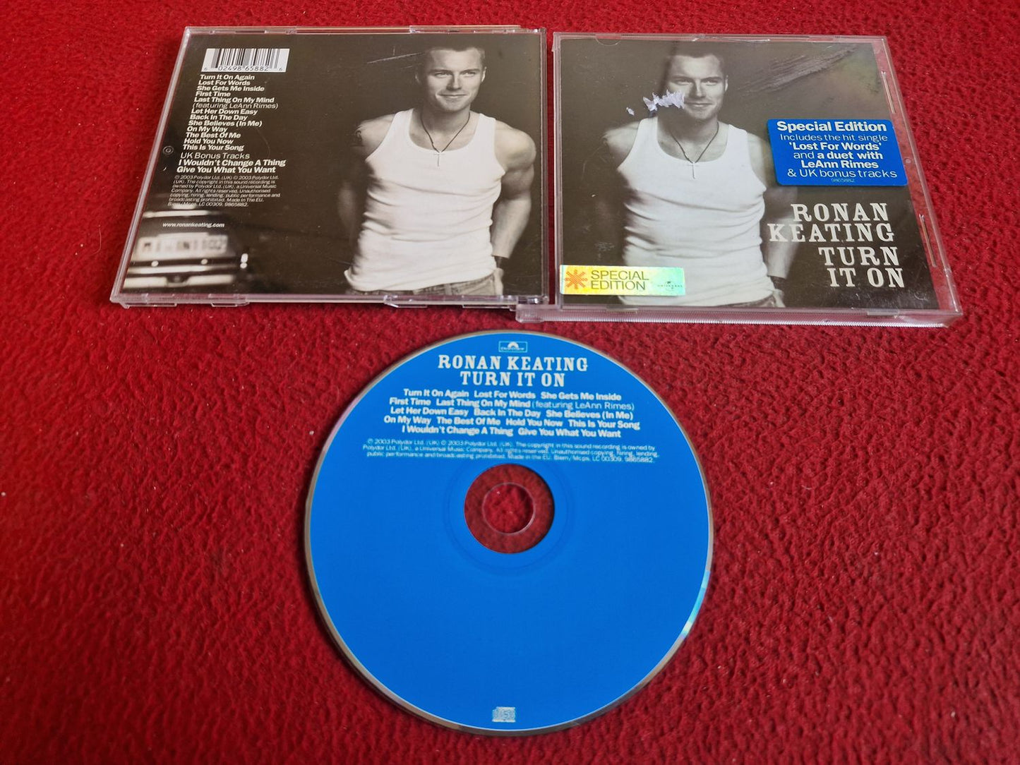 RONAN KEATING TURN IT ON CD