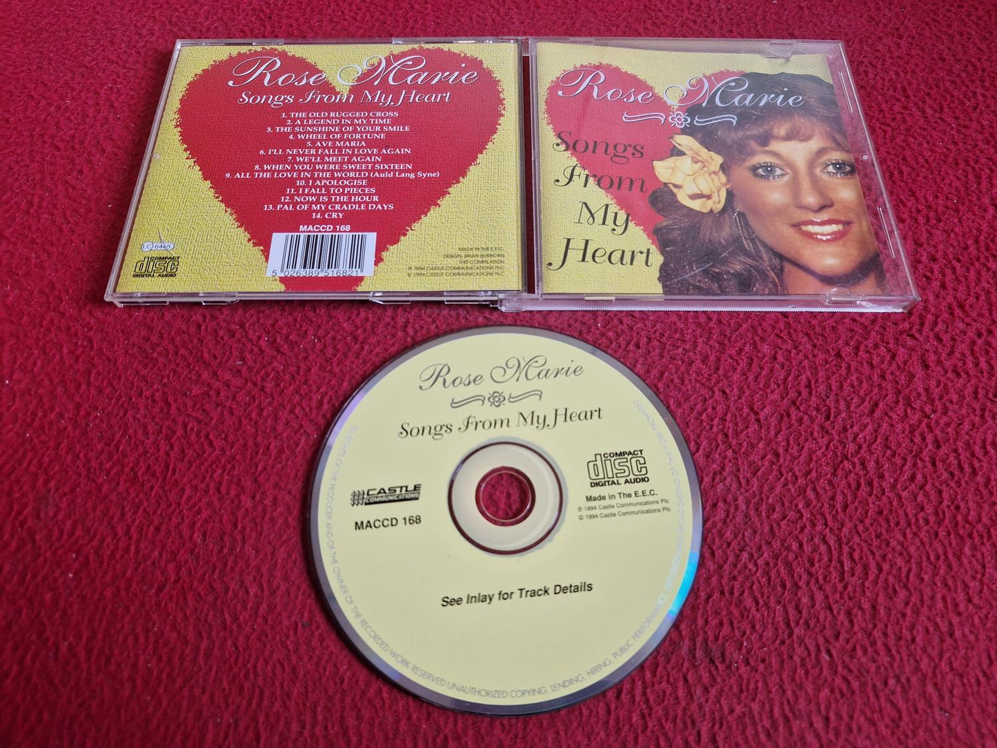 ROSE MARIE SONGS FROM MY HEART CD