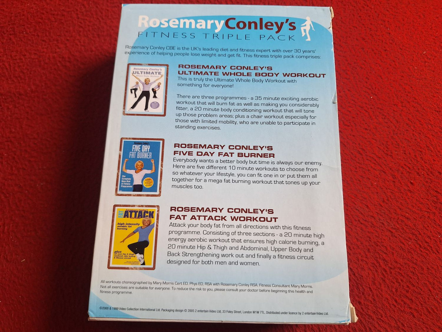 ROSEMARY CONLEY'S FITNESS TRIPLE PACK BOX DVD