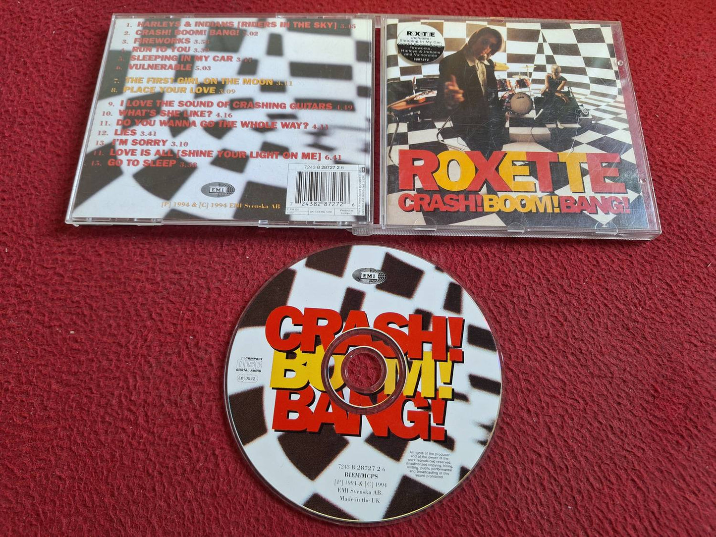 ROXETTE CRASH! BOOM! BANG! CD