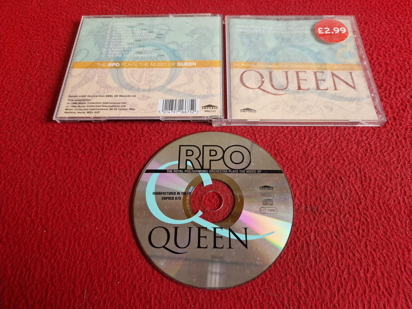 ROYAL PHILHARMONIC ORCHESTRA PLAYS QUEEN CD