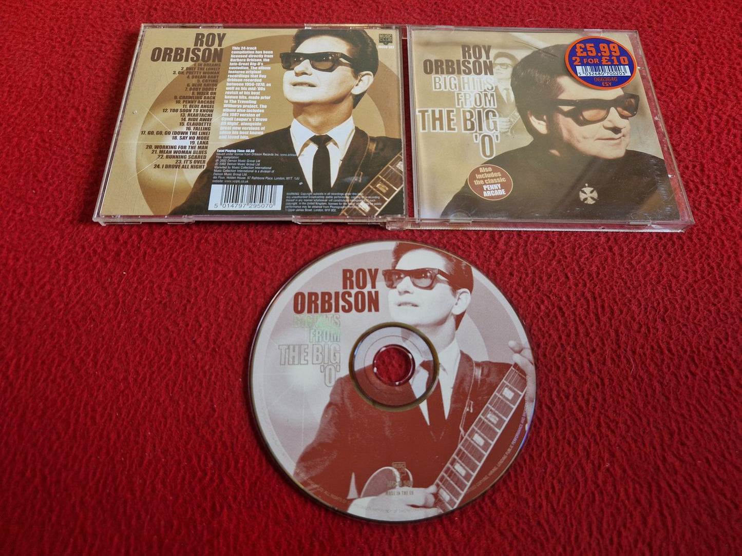 ROY ORBISON BIG HITS FROM THE BIG "O" CD