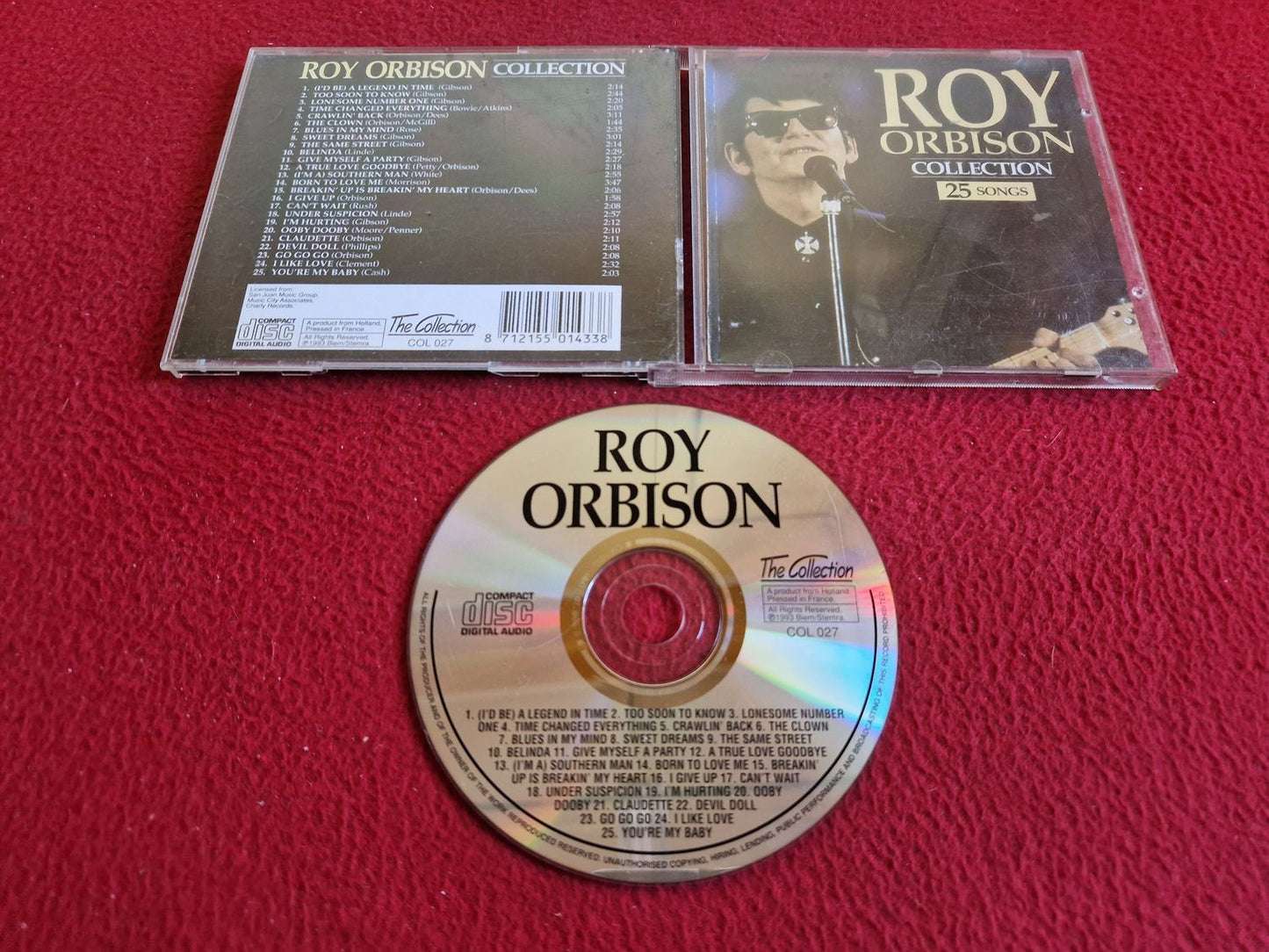 ROY ORBISON COLLECTION 25 SONGS CD