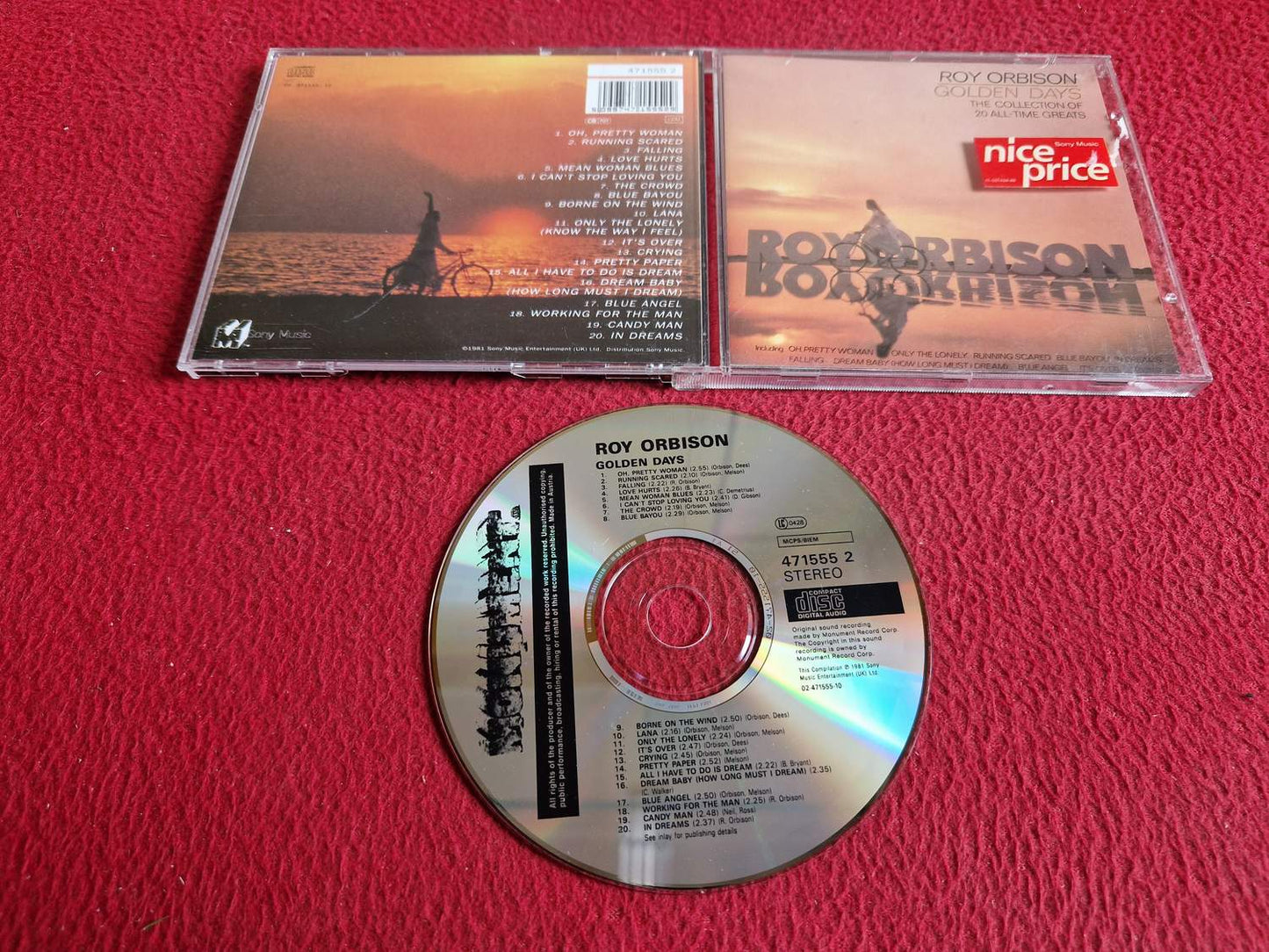 ROY ORBISON GOLDEN DAYS CD