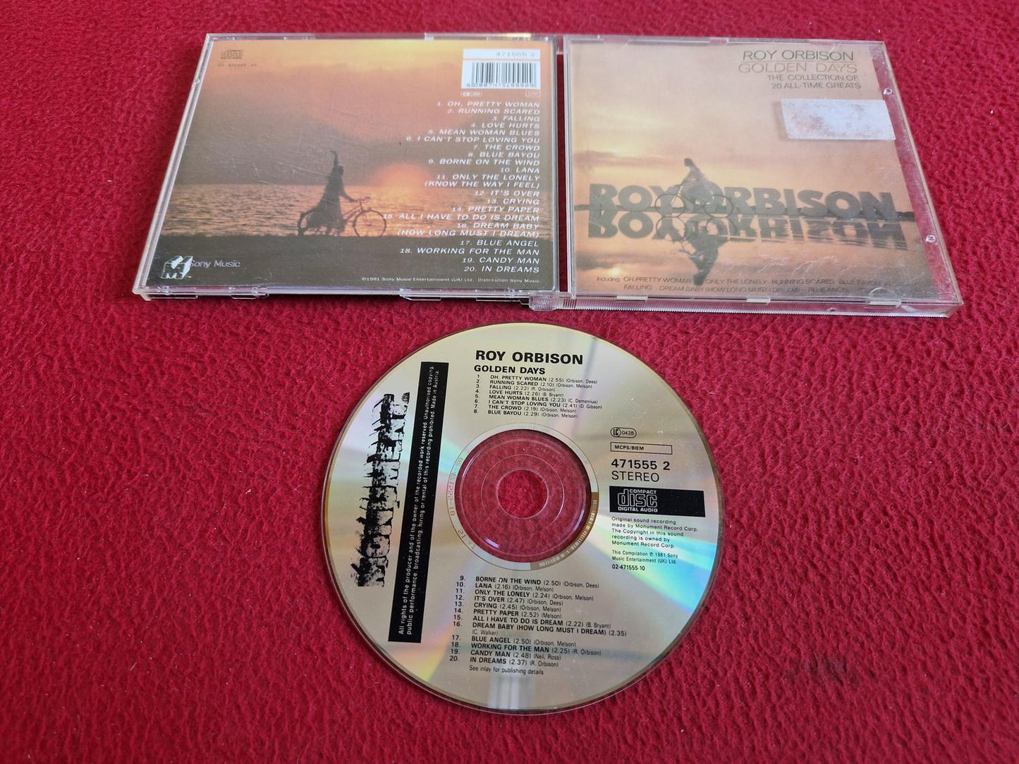 ROY ORBISON GOLDEN DAYS CD