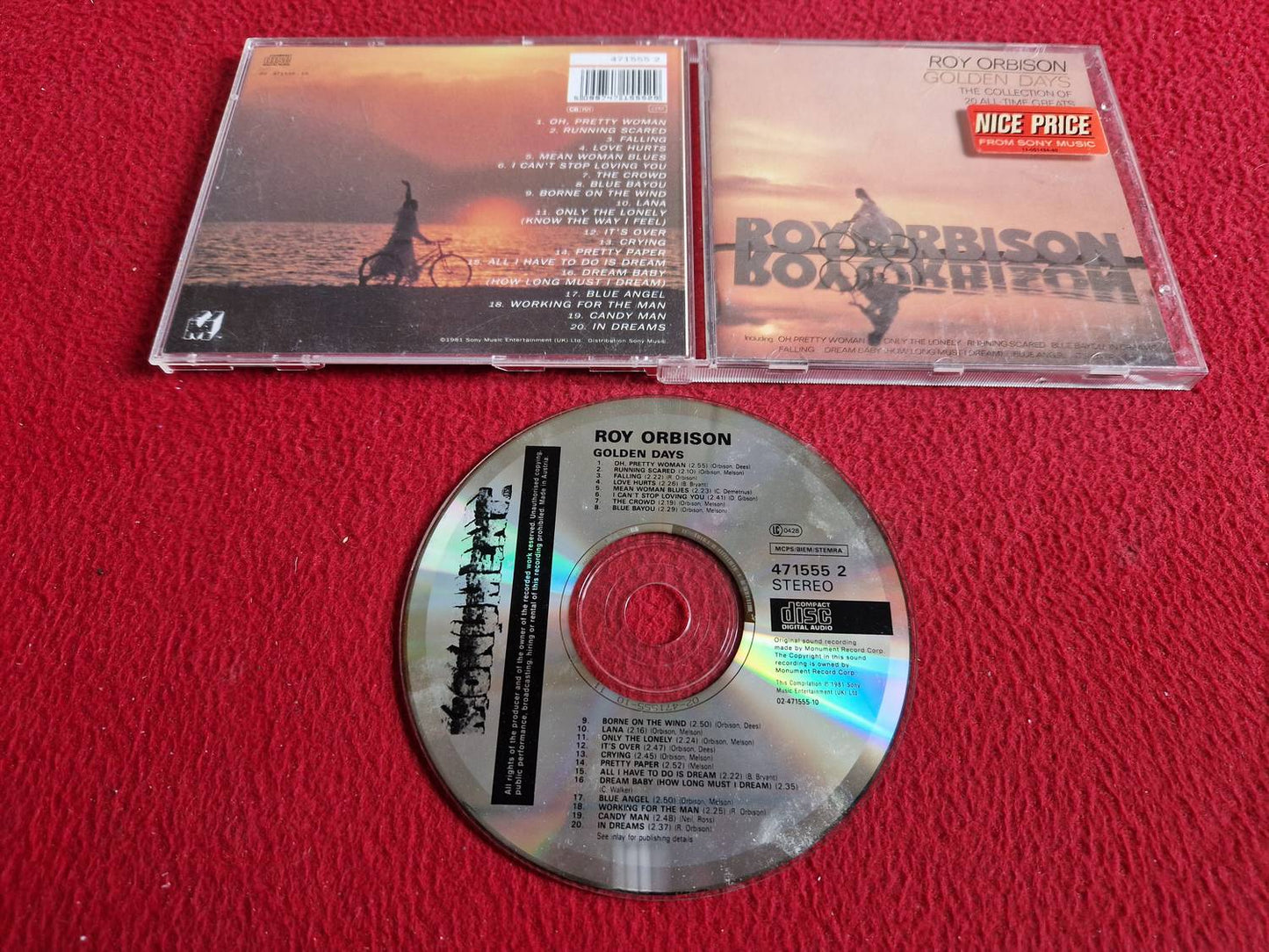 ROY ORBISON GOLDEN DAYS CD