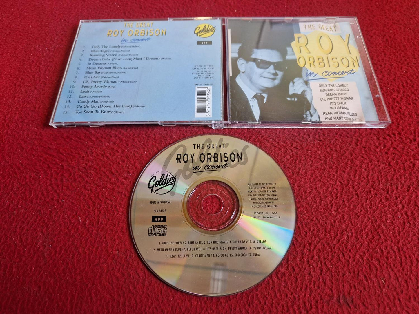 ROY ORBISON THE GREAT IN CONCERT CD