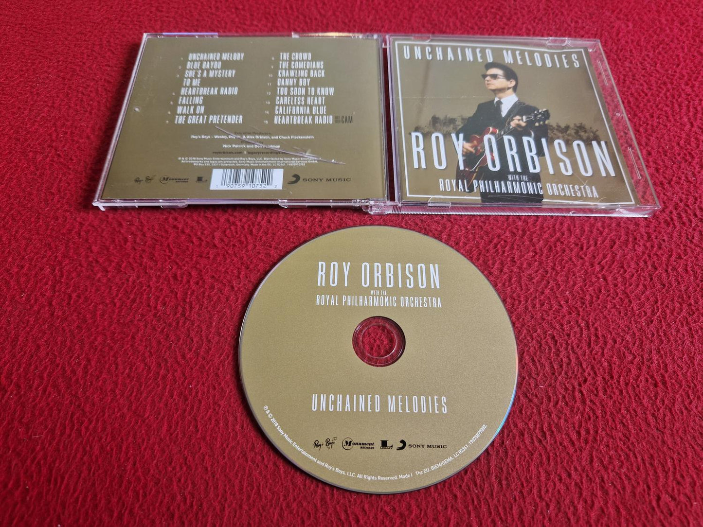 ROY ORBISON WITH THE ROYAL PHILHARMONIC ORCHESTRA UNCHAINED MELODIES CD