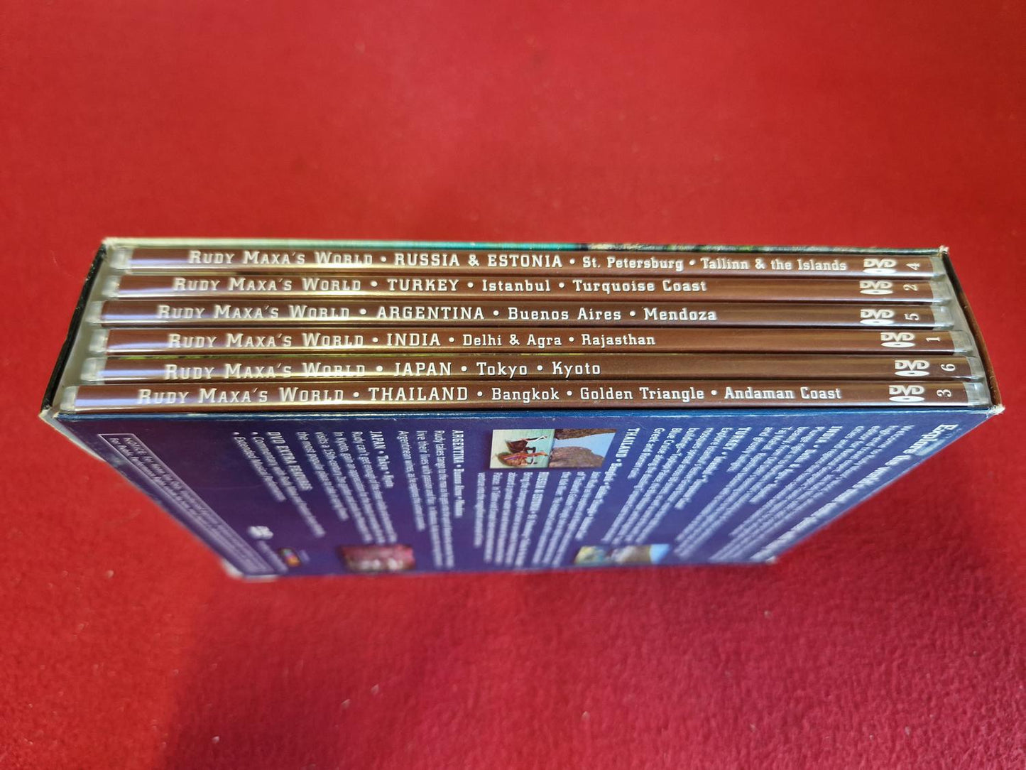 RUDY MAXA'S WORLD INDIA / TURKEY / THAILAND / RUSSIA / ARGENTINA / JAPAN BOX DVD