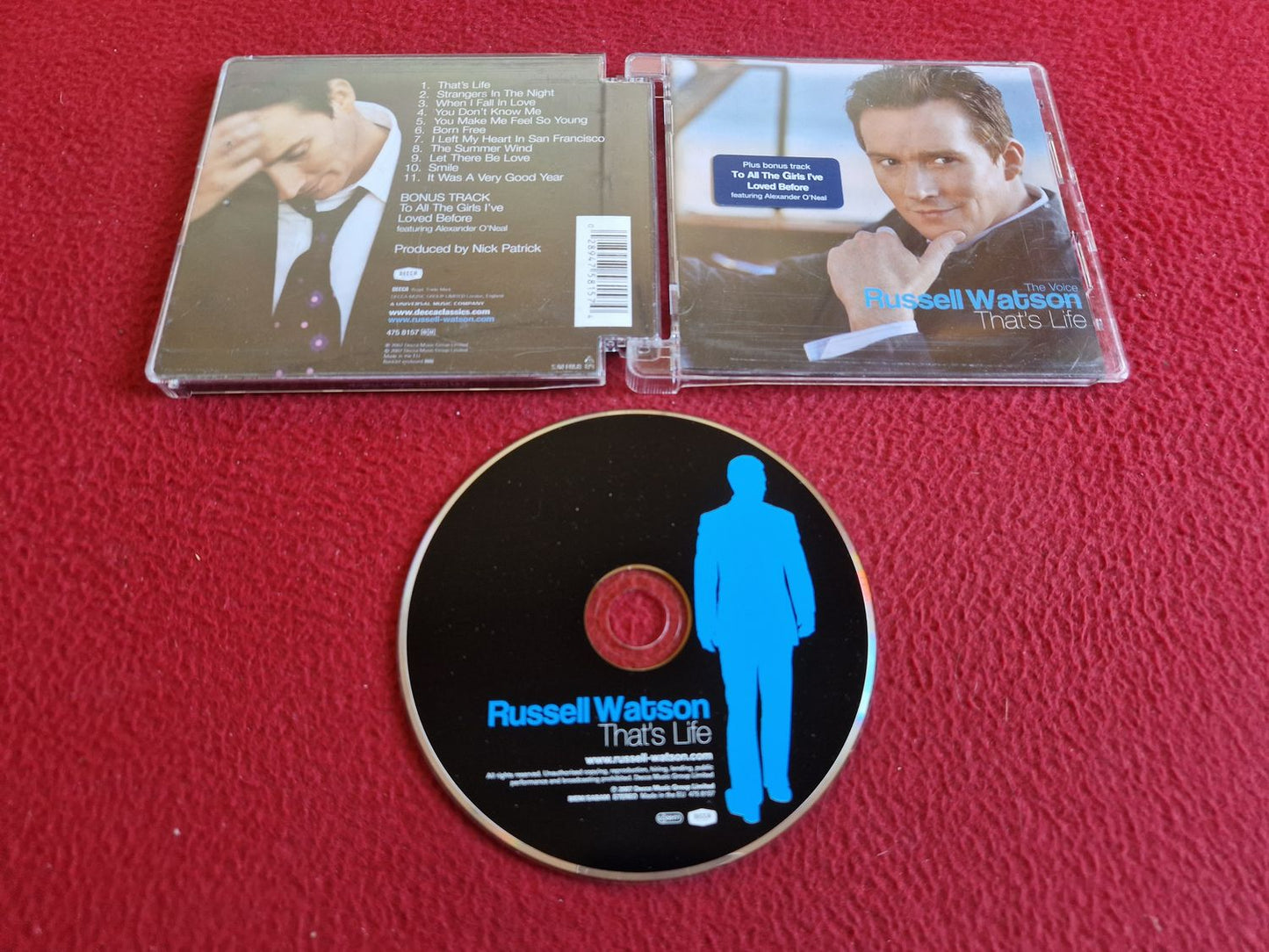 RUSSELL WATSON THAT'S LIFE THE VOICE CD