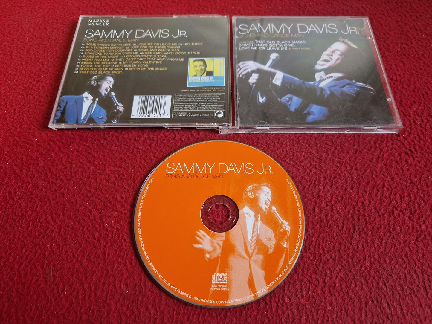 SAMMY DAVIS JR SONG AND DANCE MAN CD
