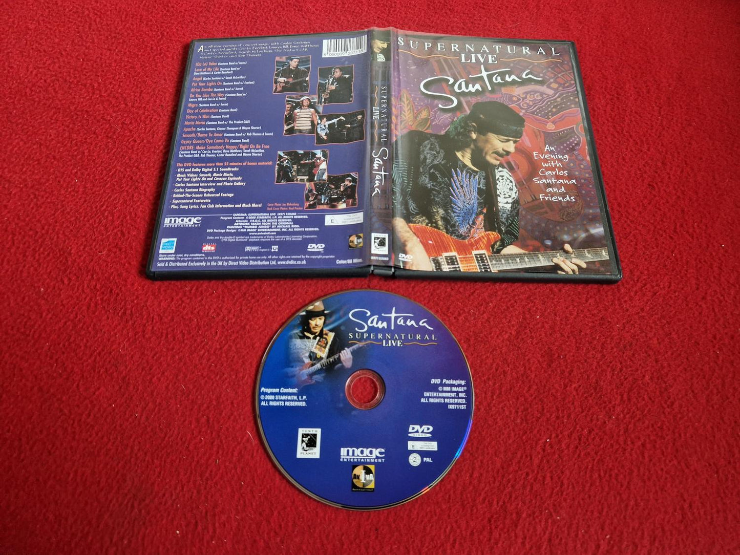 SANTANA SUPERNATURAL LIVE DVD