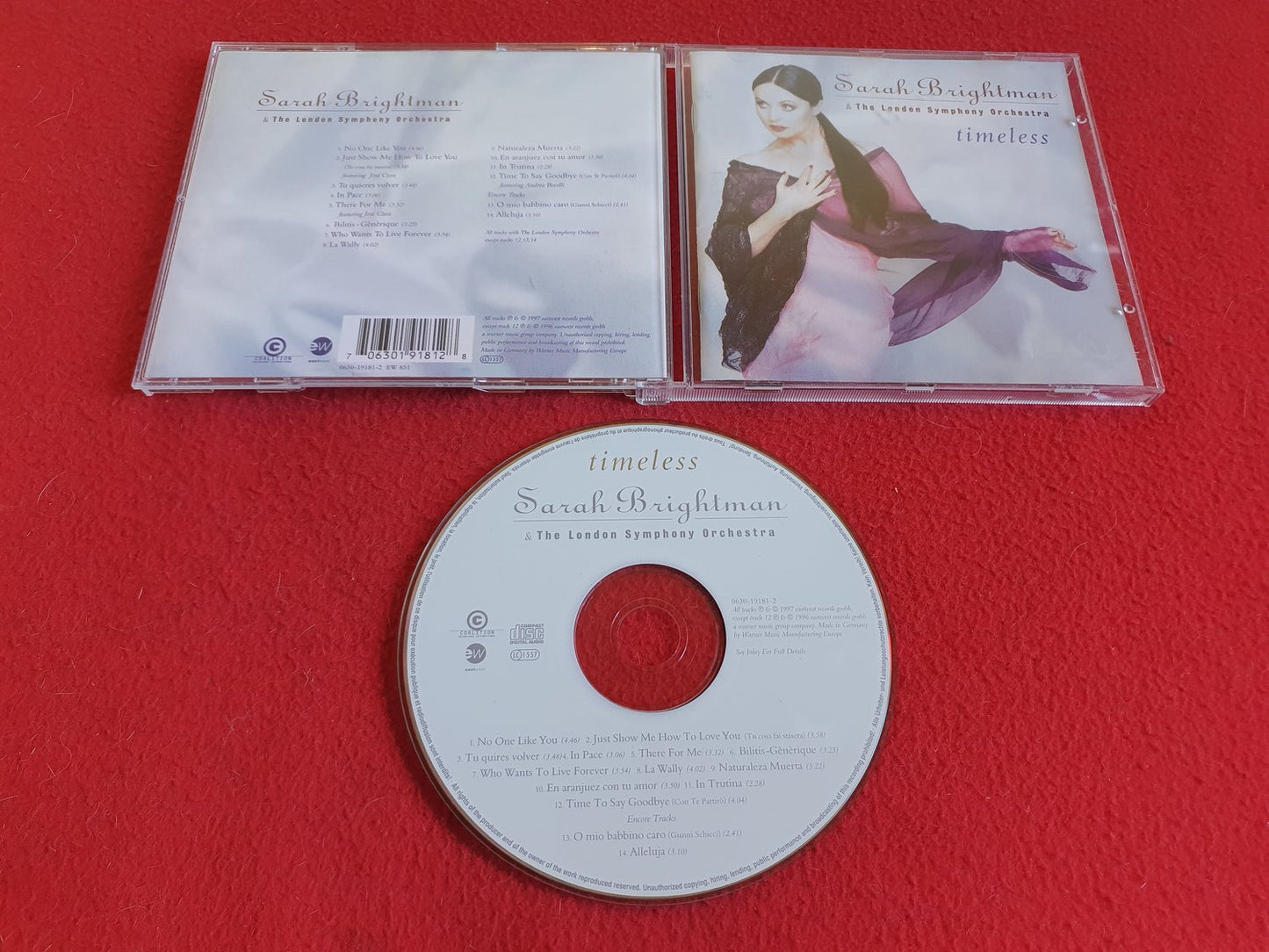 SARAH BRIGHTMAN & THE LONDON SYMPHONY ORCHESTRA TIMELESS till CD