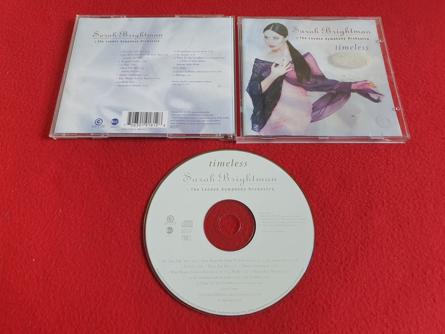 SARAH BRIGHTMAN & THE LONDON SYMPHONY ORCHESTRA TIMELESS till CD