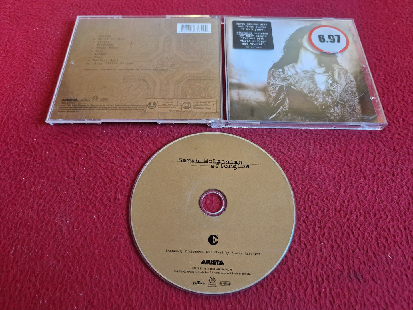 SARAH MCLACHLAN AFTERGLOW CD