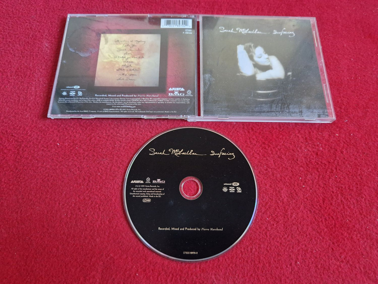 SARAH MCLACHLAN SURFACING till CD