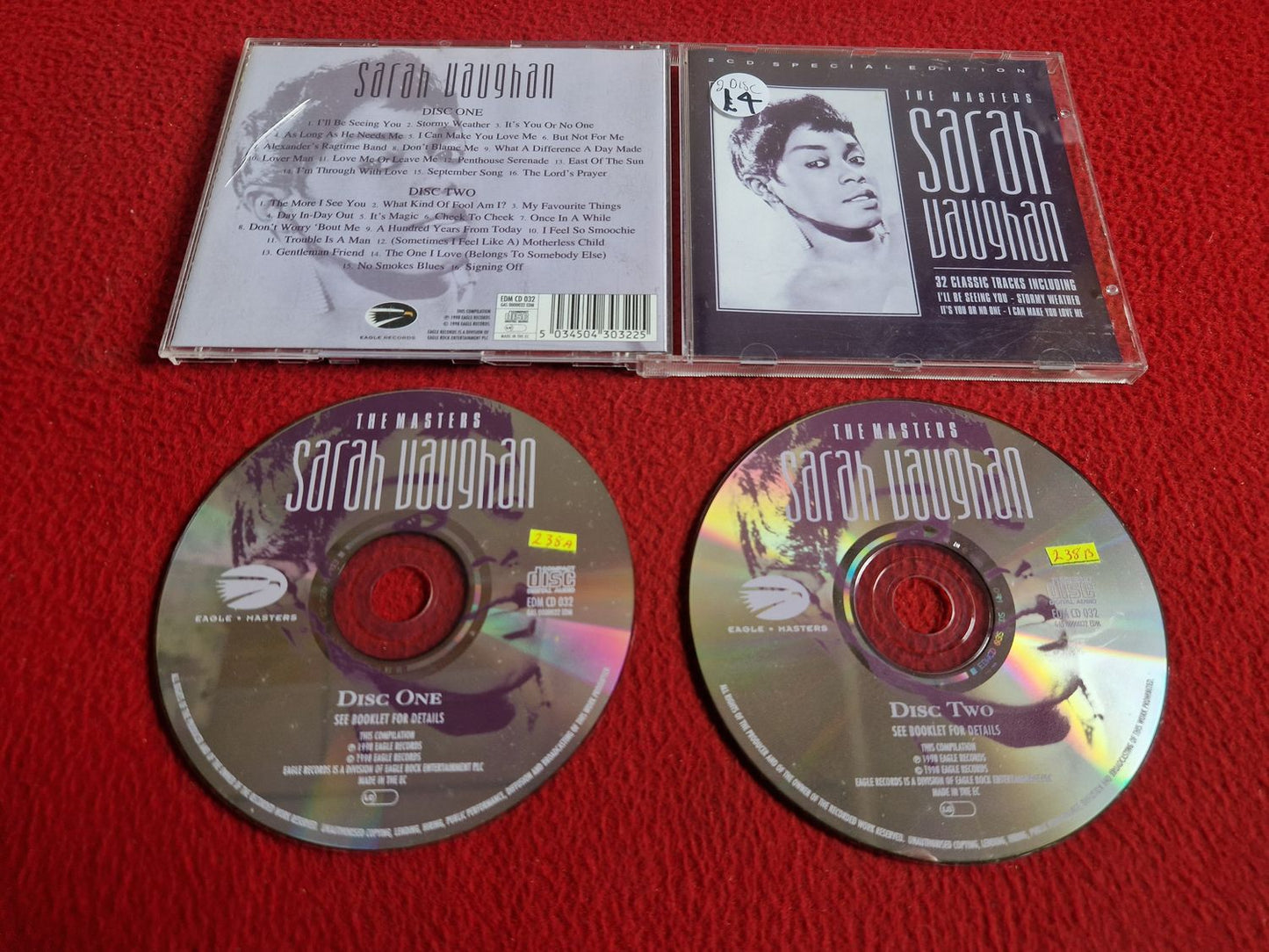 SARAH VAUGHAN THE MASTERS CD