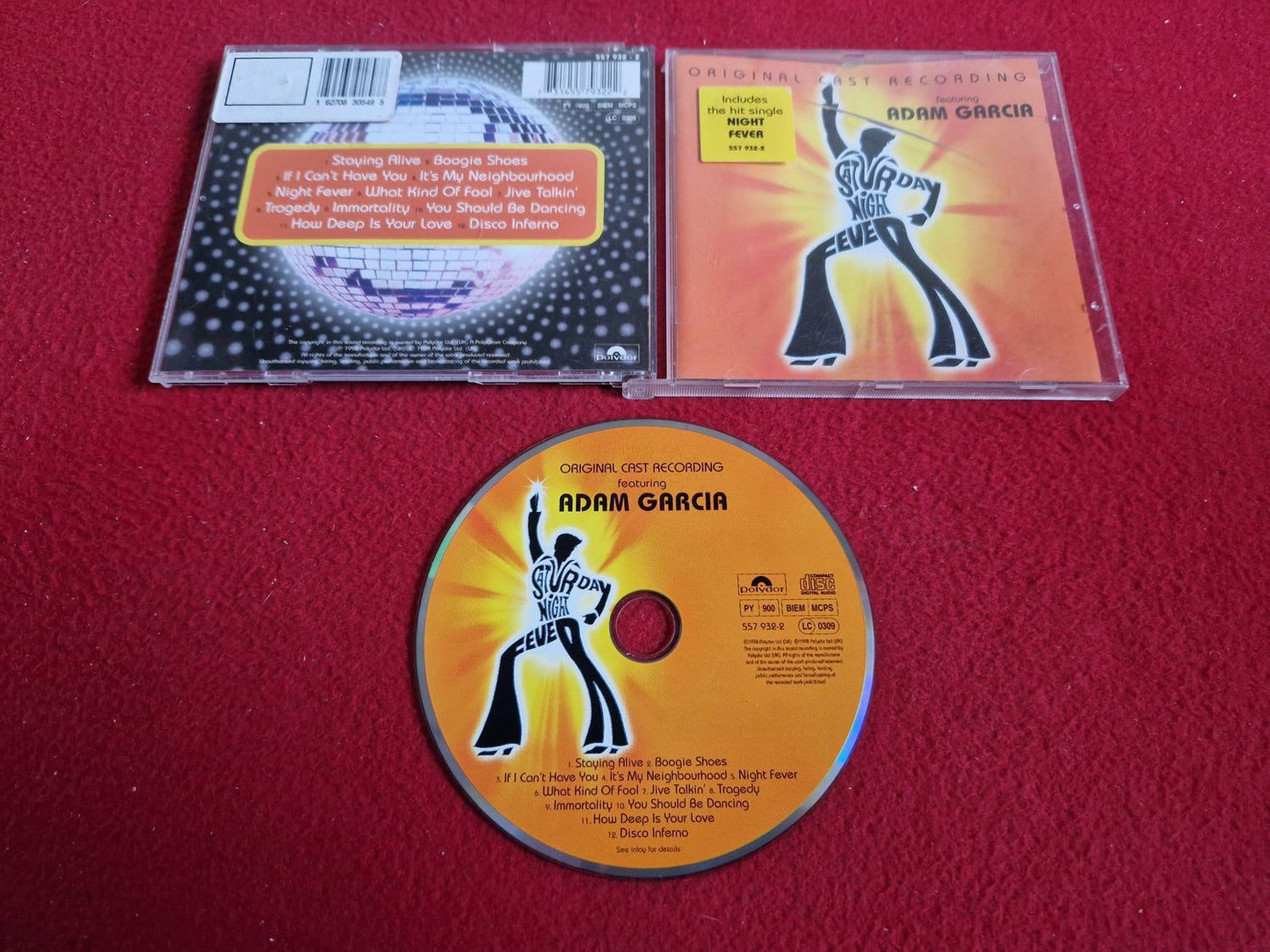 SATURDAY NIGHT FEVER ORIGINAL CAST RECORDING CD