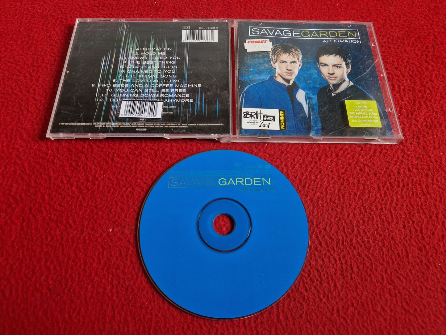 SAVAGE GARDEN AFFIRMATION CD