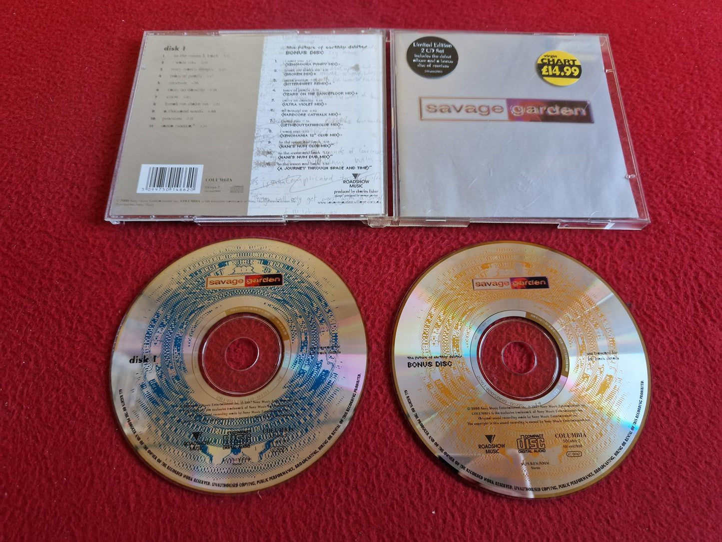 SAVAGE GARDEN THE FUTURE OF EARTHLY DELITES LIMITED EDITION CD