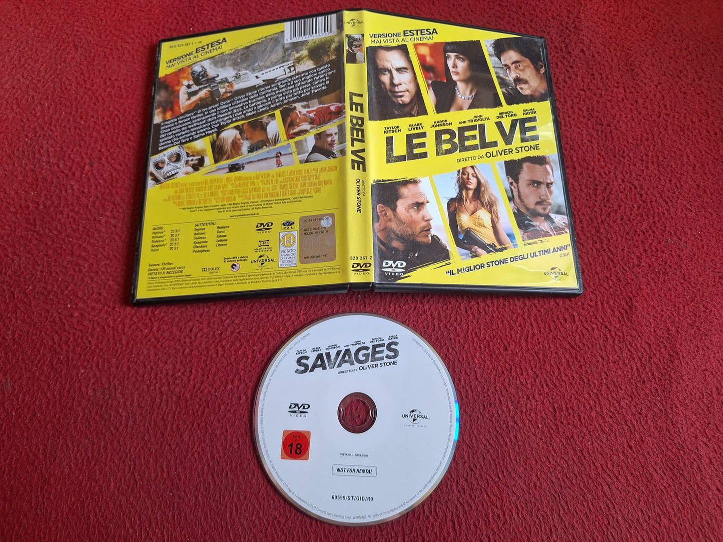 SAVAGES (LE BELVE - ITALIENSK UTGÅVA) [ ENGELSKT TAL / TEXT) DVD