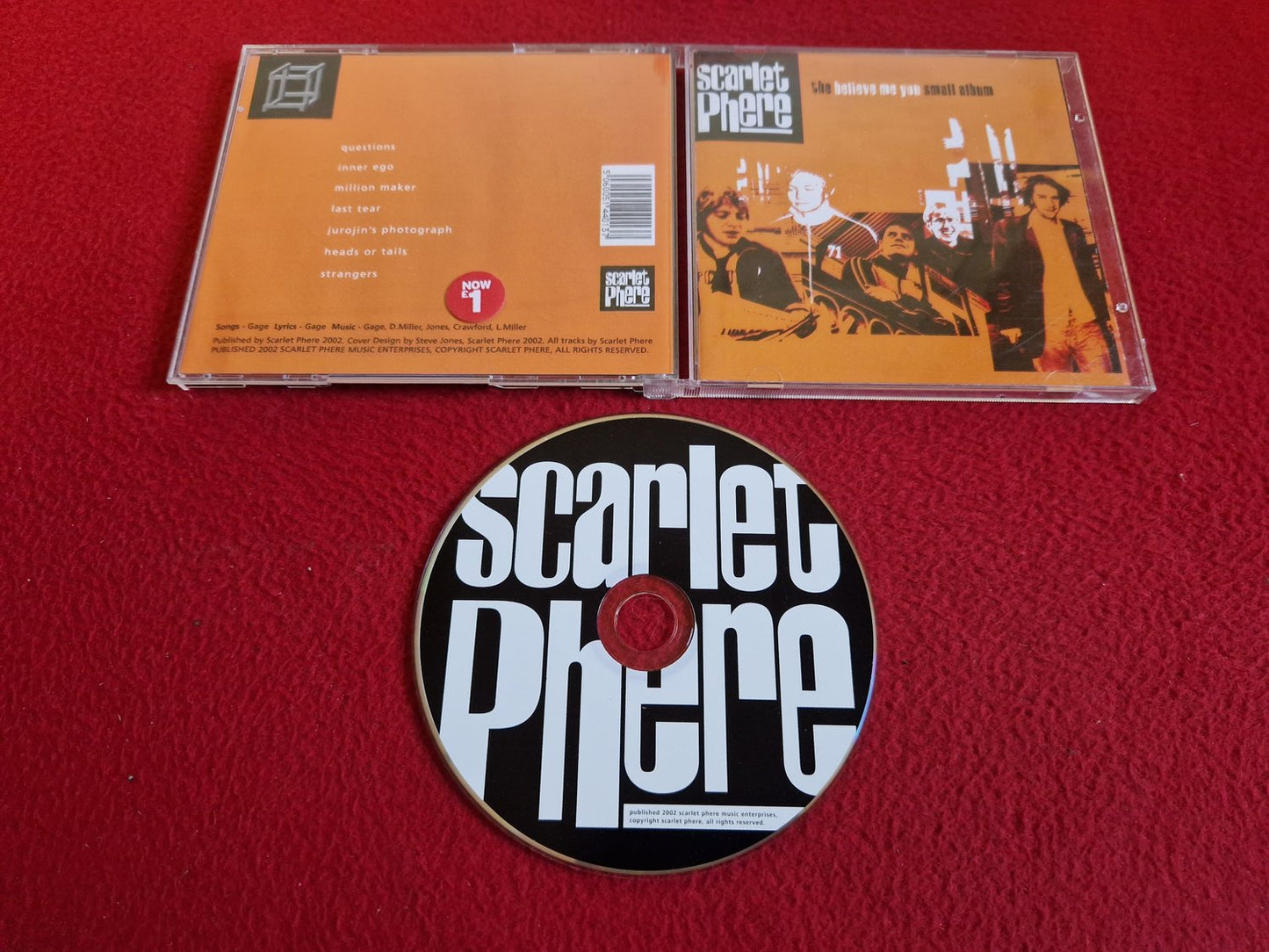 SCARLET PHERE THE BELIEVE ME YOU SMALL ALBUM CD