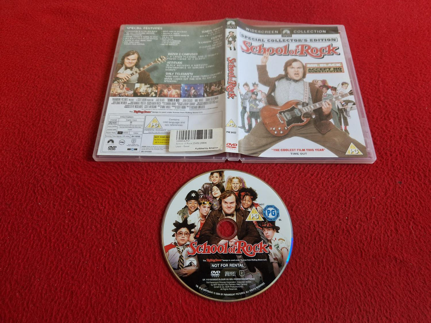 SCHOOL OF ROCK DVD