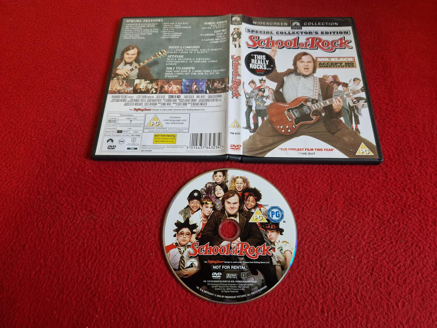 SCHOOL OF ROCK DVD