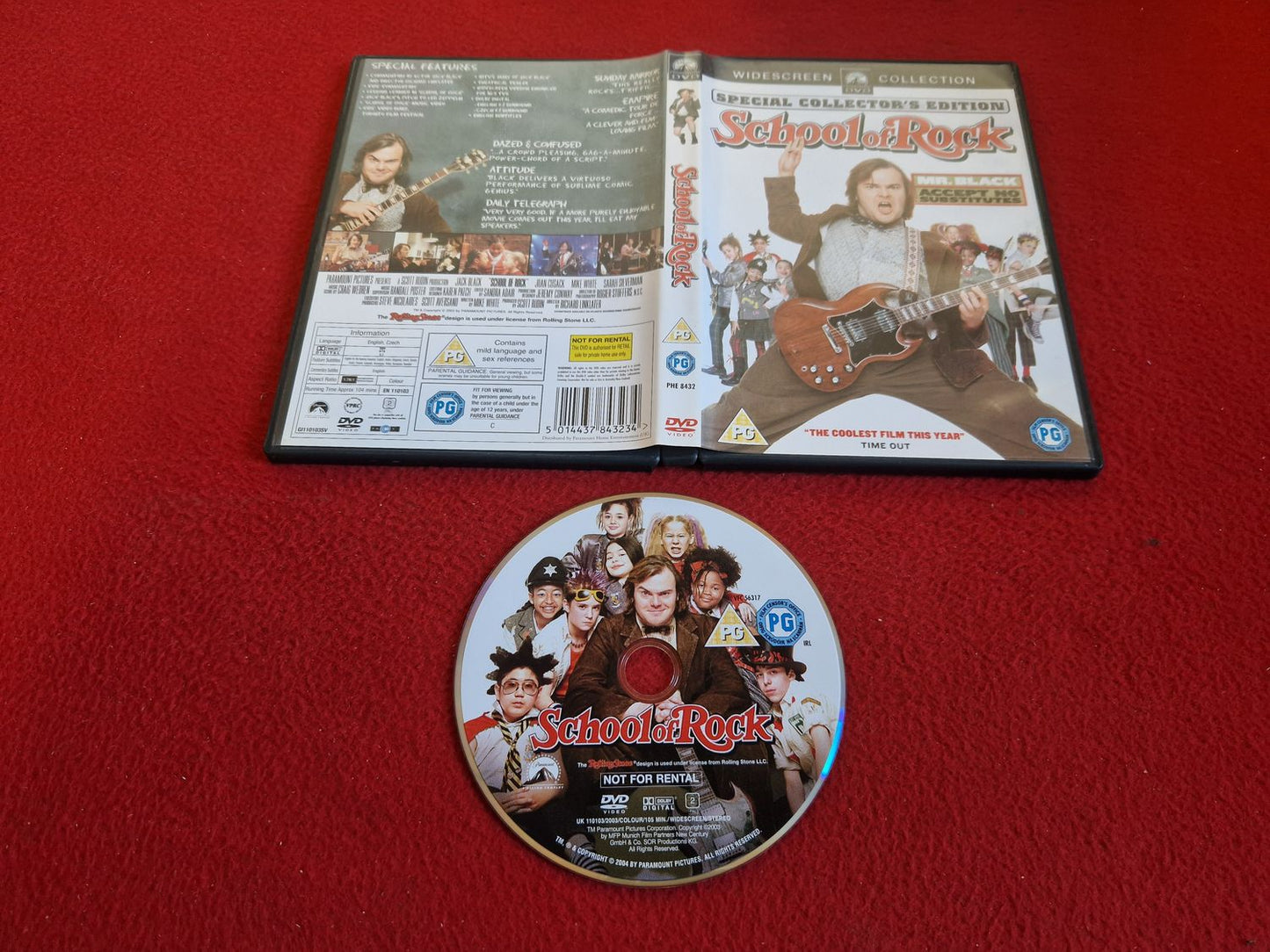 SCHOOL OF ROCK DVD