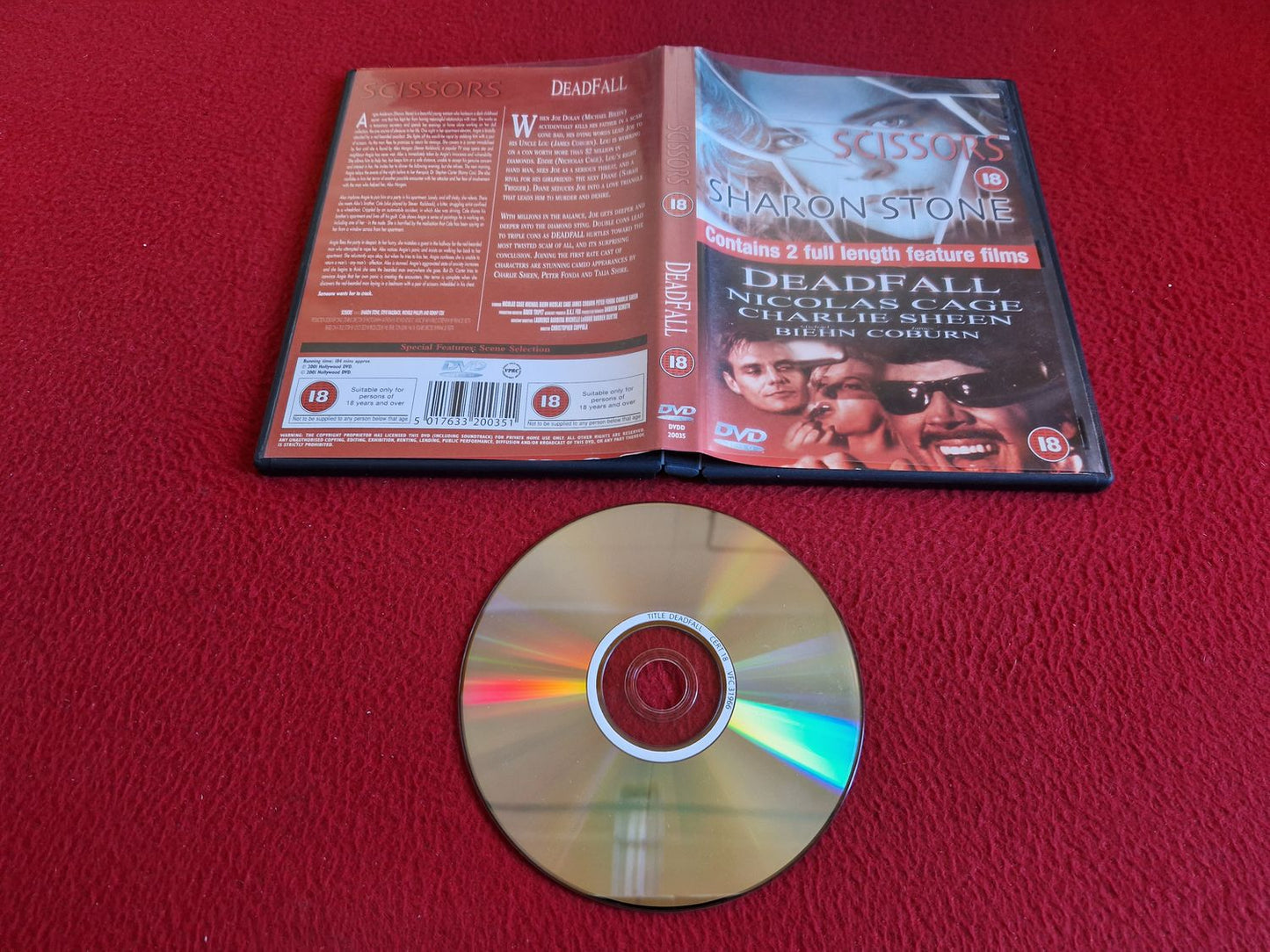 SCISSORS / DEADFALL DVD