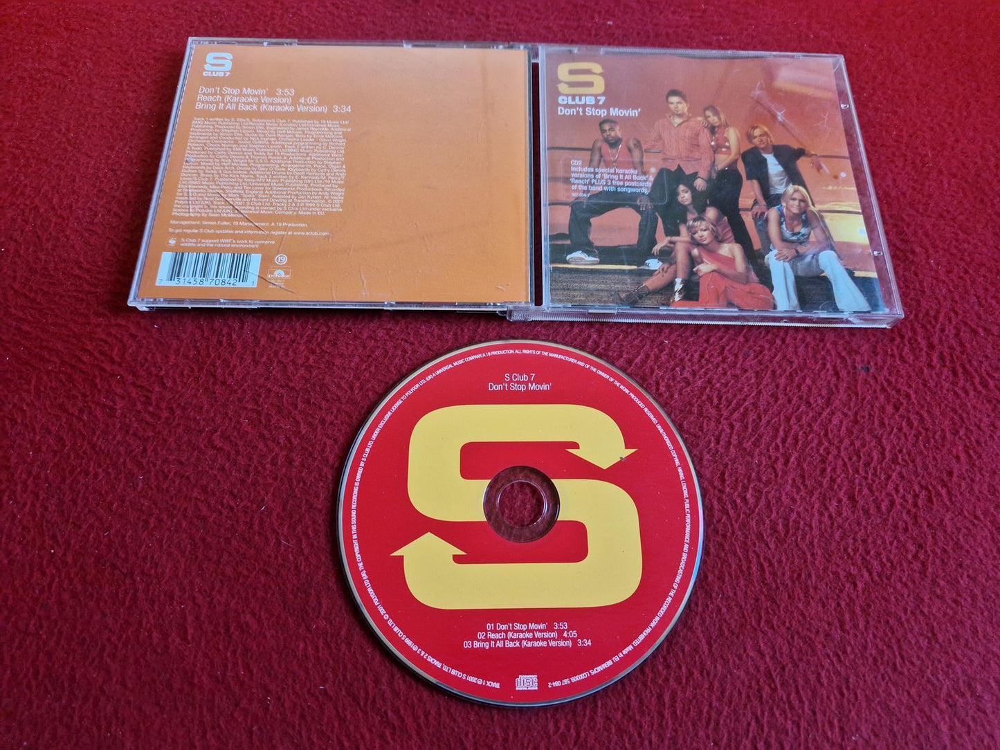 S CLUB 7 DON'T STOP MOVIN CD