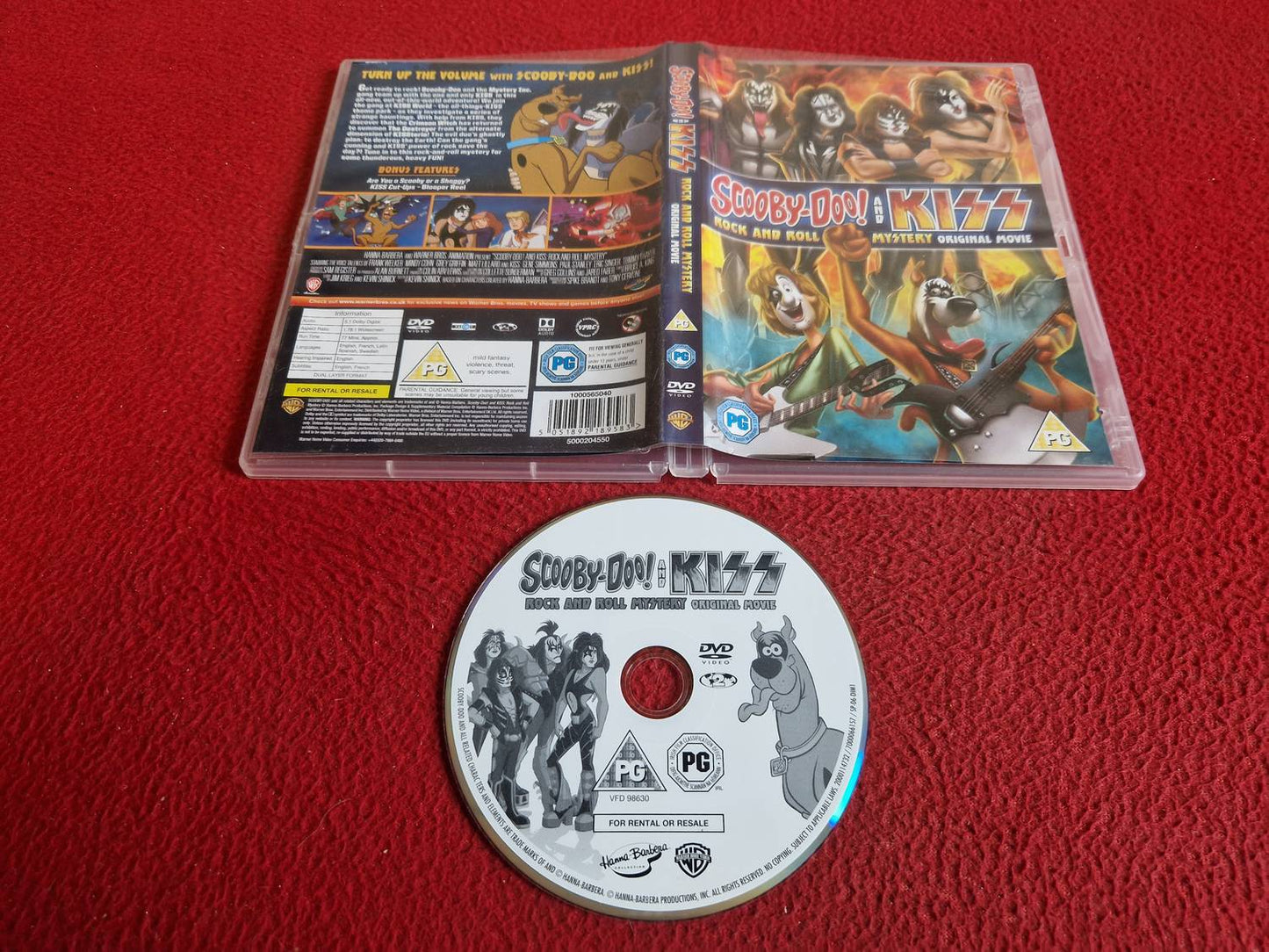 SCOOBY-DOO AND KISS ROCK AND ROLL MYSTERY ORIGINAL MOVIE DVD