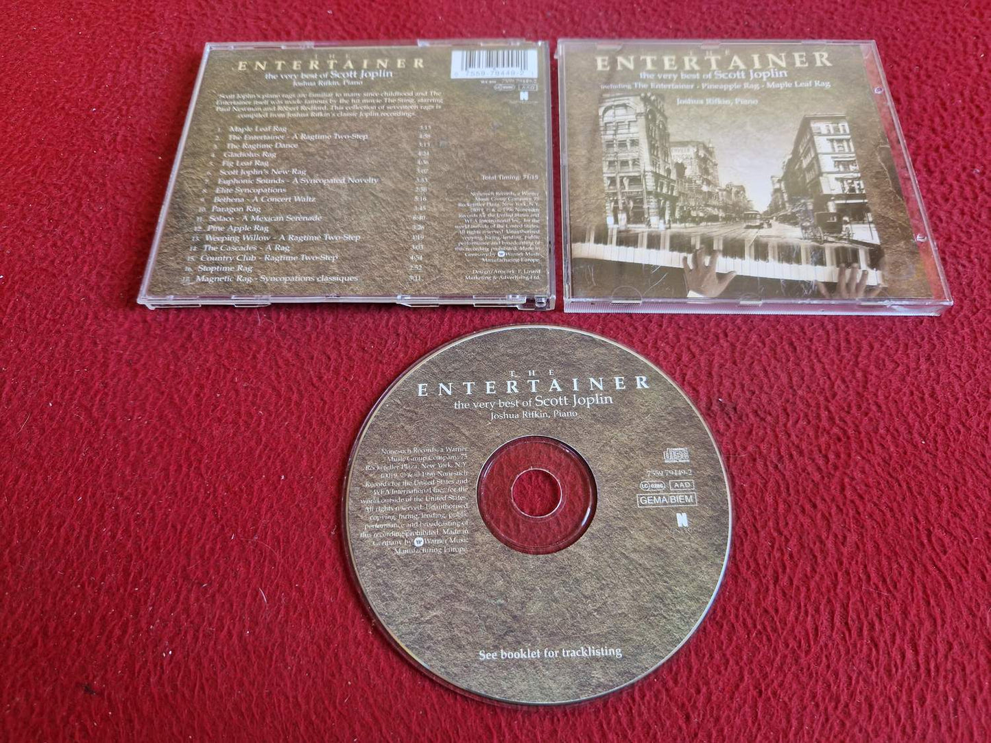 SCOTT JOPLIN THE ENTERTAINER THE VERY BEST OF CD