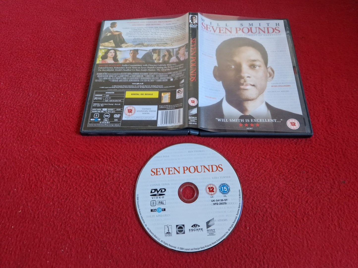 SEVEN POUNDS DVD