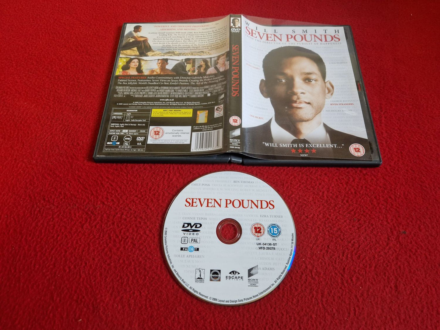 SEVEN POUNDS DVD