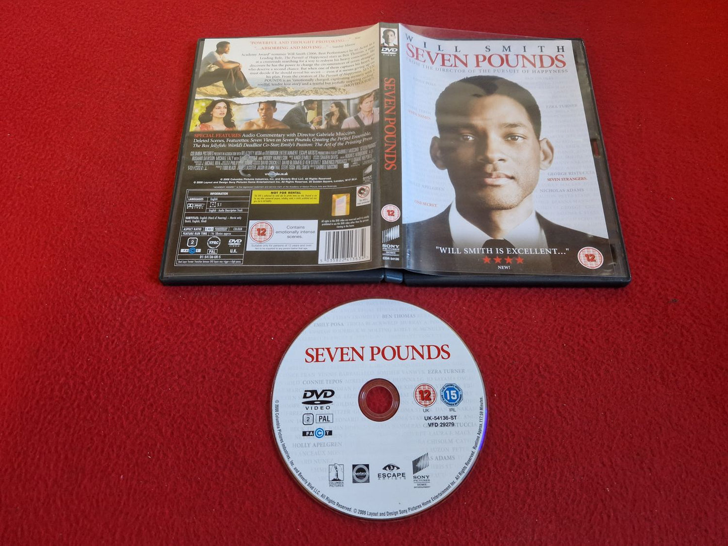 SEVEN POUNDS DVD