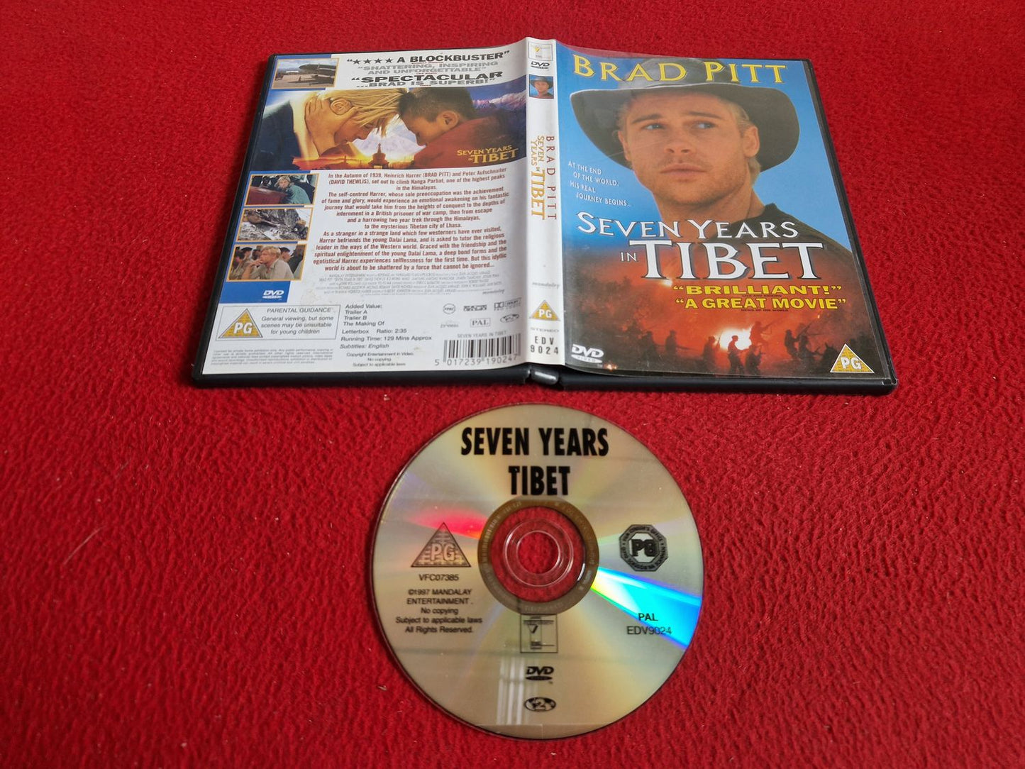 SEVEN YEARS IN TIBET DVD